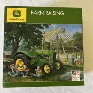 John Deere 2012 Jig Saw Puzzle "Barn Raising” 1000 Pieces Preowned